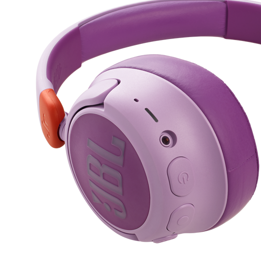 JBL JR 460NC - Pink - Wireless over-ear Noise Cancelling kids headphones - Detailshot 1 image number null